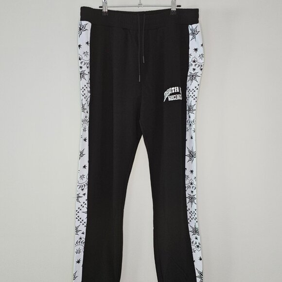 Crooks & Castle 2XL Men's Black & Paisley Joggers - Picture 1 of 7